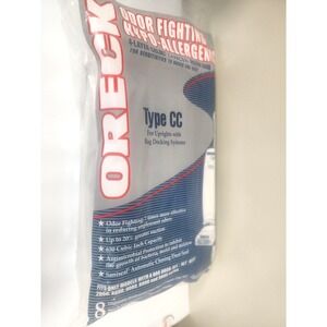 Oreck Type CC Odor Fighting Hypo Allergenic Vacuum Cleaner Bags 8 New/Sealed